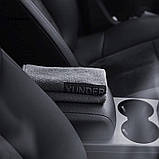 Мікрофібра 2 шт. рушник ганчірка для сушіння авто 35х75 см XUNDER сіра (GS-196252), фото 4