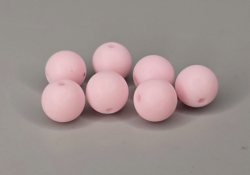 Буси рожеві матові Акрил 10 мм/500г А38/С09010