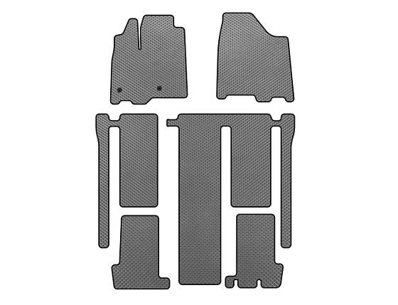 Килимки EVA 3 ряди Сірий для Toyota Sienna 2010-2020 рр, фото 1