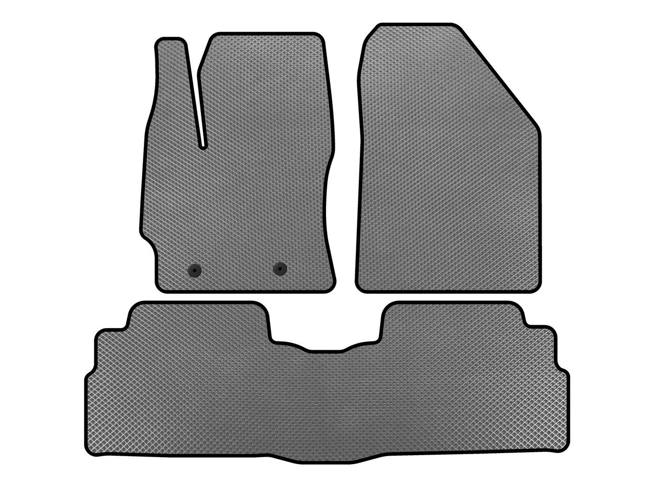 Килимки EVA  2 ряди  7-ми місний  Сірий  для Toyota Verso 2009- рр