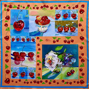 Хустка Мелітопольські черешні 50х50 MKNC100623-17