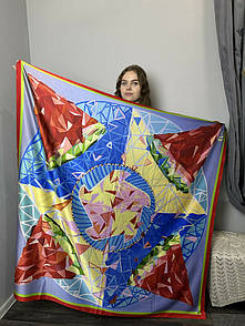 Хустка жіноча "Херсонські кавуни" 140х140 см MKNCH080625-13