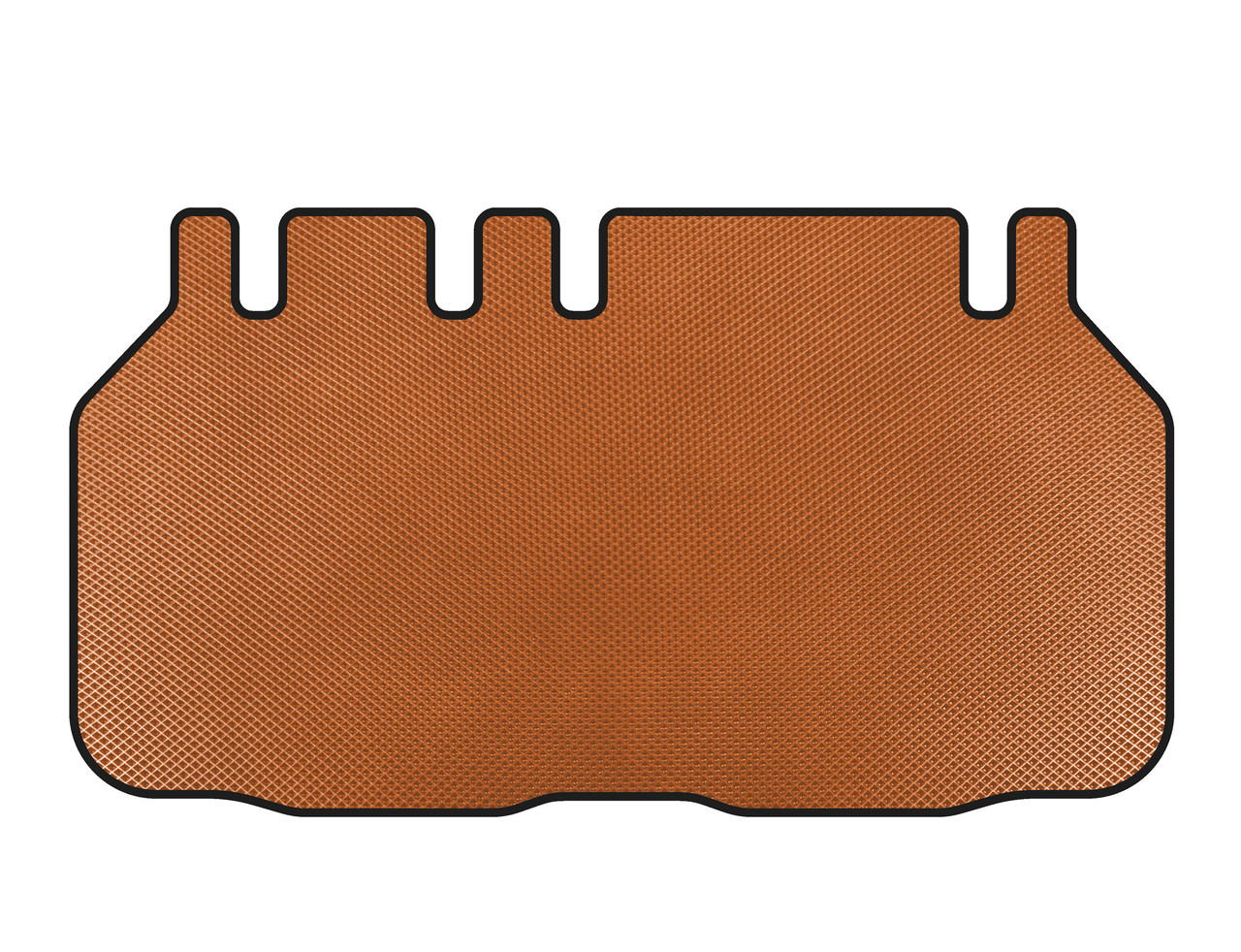 Килимок в багажник EVA  6-ти місний  Помаранчевий  для Toyota Previa 2006-2019 рр
