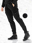 Теплі карго штани BEZET Softshell Black'20