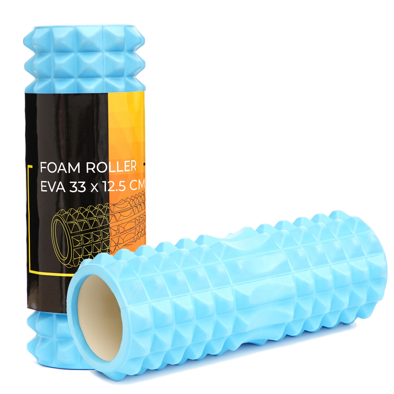 Масажний ролик Cornix EVA 33 x 12.5 см (валик, роллер) XR-0331 Sky Blue