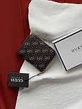 Жіночий гаманець Guess Dagan 4G logo мінікоричневий Гесс, фото 2