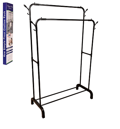 Стійка-вішалка металева подвійна для одягу та взуття R88770, фото 1