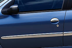 Молдинг дверний (4 шт, нерж) для Peugeot 206 1998-2024 рр