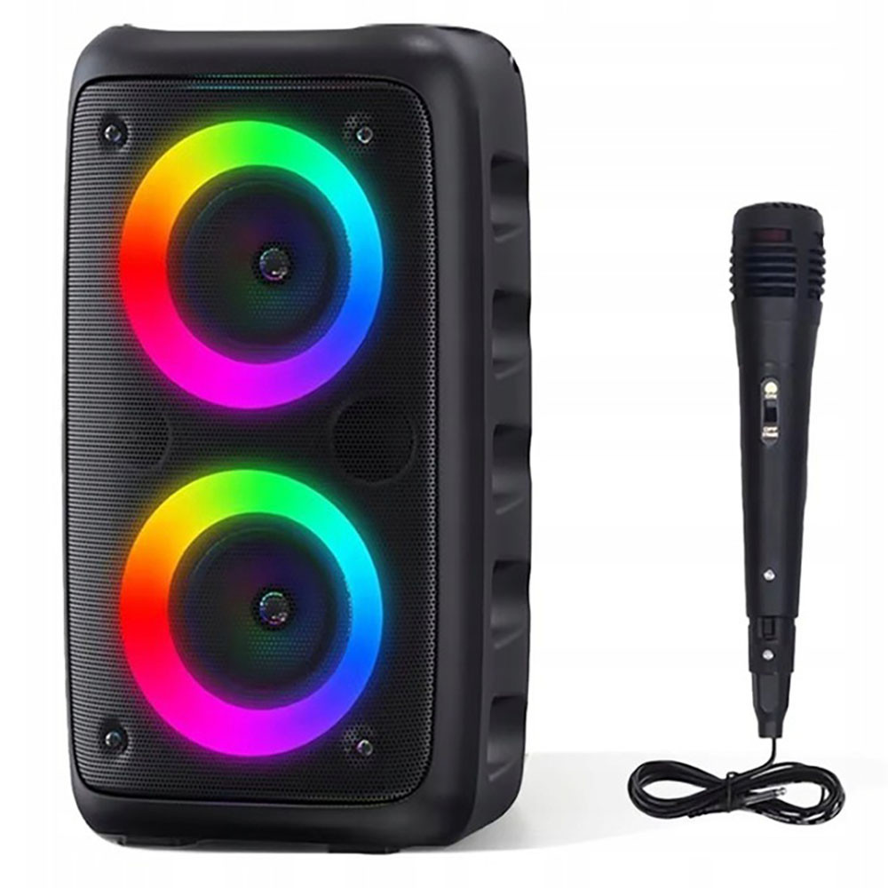 Бездротова портативна колонка KTS-1265 з Bluetooth та LED підсвічуванням для музики вдома та на вулиці, фото 1