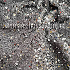 Велюр тканина з паєткою 150 см 200 г/м2 Сірий із сірим, фото 2