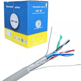 Кабель FTP Cat.5e EUROSAT 4x2x (0,51 мм CU), білий, 305 м