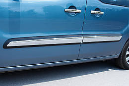 Дверні молдинги OmsaLine для Citroen Berlingo (2008-2018) Нержавіюча сталь (4 шт.)