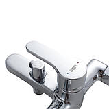 Змішувач латунний для ванни Lidz Astra 006 (з душовим гарнітуром) (k35) LDAST006CRM48087 Chrome, фото 6