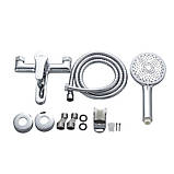 Змішувач латунний для ванни Lidz Astra 006 (з душовим гарнітуром) (k35) LDAST006CRM48087 Chrome, фото 7