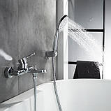 Змішувач латунний для ванни Lidz Astra 006 (з душовим гарнітуром) (k35) LDAST006CRM48087 Chrome, фото 8