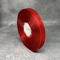 Органза (стрічка) 0,9 см, колір- червоний, арт 018995, 45 метрів, Червоний