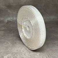 Органза (стрічка) 0,9 см, колір- білий, арт 018999, 45 метрів, Білий