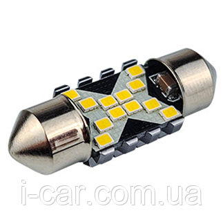 Glow X1 T11 31mm 12-24V CAN C5W sofit 3Вт світлодіод, фото 1