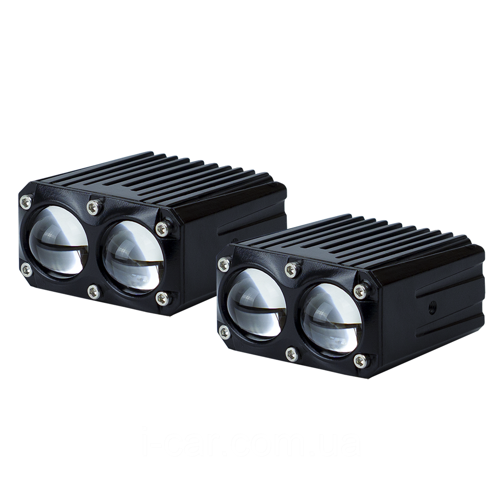 DriveX WL MT-08 H/L Dual 45W 3000K/6000K 12-80V комплект світлодіодних фар з лінзою, фото 1