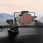 Автомобільний тримач Hoco H65 4.5–7.0 дюймів універсальне кріплення для авто, фото 2