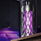 Електромухобойка USB 1200mAh акумуляторна лампа-пастка для комарів та мух, фото 2