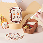 Ланч-бокс "Тостер" з приладами для зберігання та транспортування їжі, фото 2