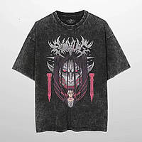 Футболка з аніме-принтом вінтажна бавовняна футболка Harajuku, унісекс, розмір 3XL