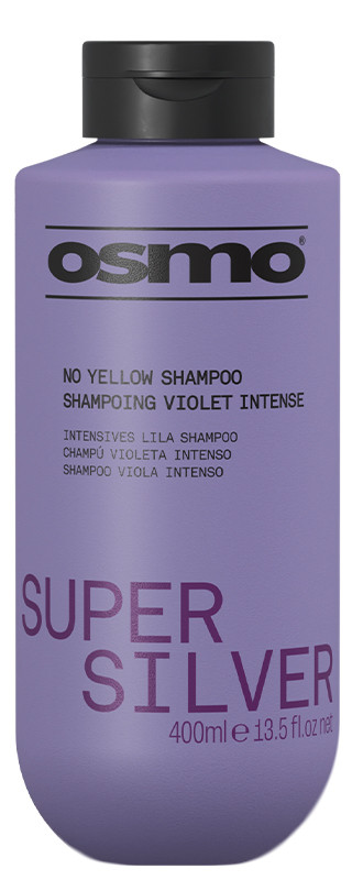 Шампунь проти жовтизни фарбованого світлого та натурального волосся Super Silver NEW Osmo, 400 мл, фото 1