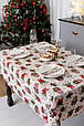 Новорічна скатертина на стіл Stripe Balls ТМ ПРОВАНС, фото 5
