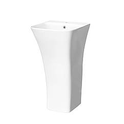 Умивальник керамічний моноблок SY 25  45*45*84 білий ( А0058457 )