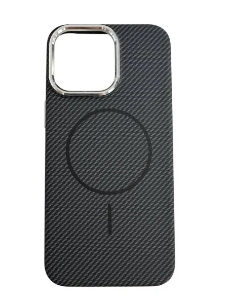 Чохол-накладка Infinity Carbon Slim Case with Magnetic iPhone 13 Pro Black, фото 1