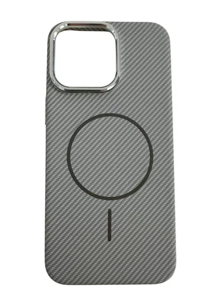 Чохол-накладка Infinity Carbon Slim Case with Magnetic iPhone 16 Pro Gray, фото 1