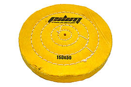 Круг мусліновий Sprut 150мм x 50 шарів жовтий