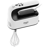 Міксер Adler AD 4229 ручний/ 600Вт/ 9 швидкостей/ Turbo/ контейнер для аксесуарів/ білий