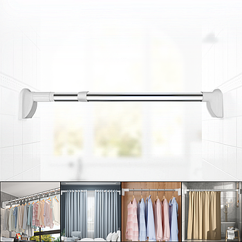 Розпірна труба телескопічна для гардеробу та ванної 130-240 см