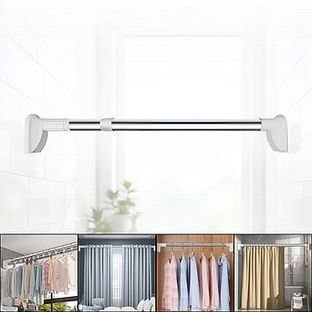 Телескопічна штанга з нержавіючої сталі між стінами 150-280 см