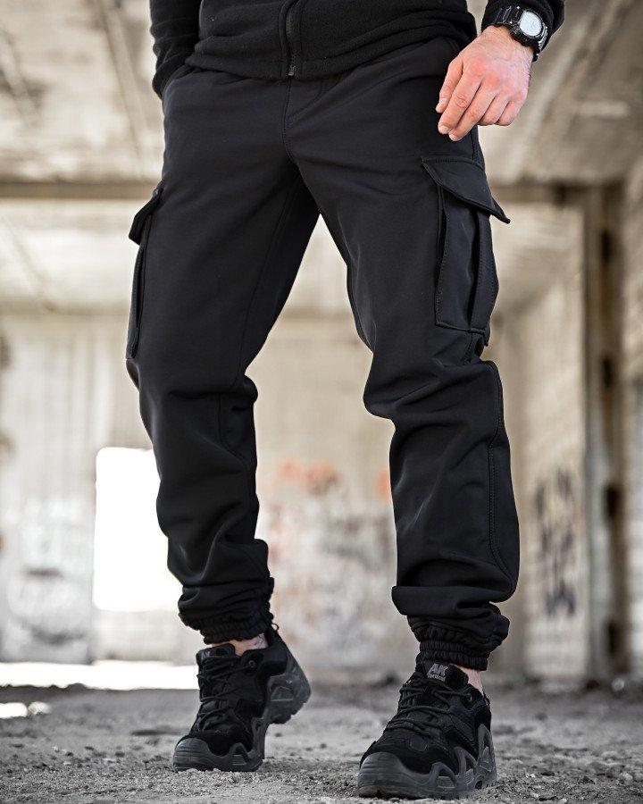 Штаини Зимові Чорні Тактичні soft shell BANDIT поліція ТР6411 ТМ, фото 1