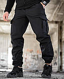 Штаини Зимові Чорні Тактичні soft shell BANDIT поліція ТР6411 ТМ, фото 2