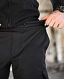 Штаини Зимові Чорні Тактичні soft shell BANDIT поліція ТР6411 ТМ, фото 8