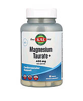 Таурат магнію плюс з вітаміном В6 для дорослих у таблетках, Magnesium Taurate, KAL, 90 таблеток, 400 мг