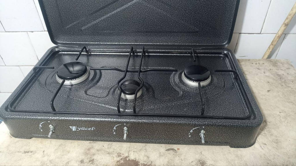 Таганок газовий настiльний YUCEL (3 к., срібло.) - фото покупців 2