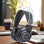 Накладні Bluetooth навушники з шумозаглушенням та RGB-підсвічуванням BT600 Чорний, фото 3