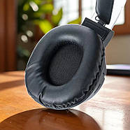 Накладні Bluetooth навушники з шумозаглушенням та RGB-підсвічуванням BT600 Чорний, фото 6