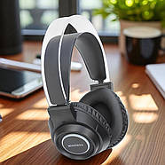 Накладні Bluetooth навушники з шумозаглушенням та RGB-підсвічуванням BT600 Чорний, фото 7