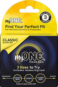 Презерватив MyONE Classic Sampler (три розміри в одному)