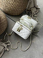 Сумка Chanel Classic Black Lambskin білий Є