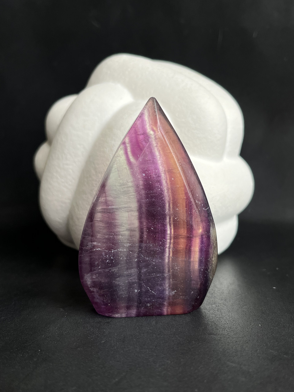 Флюорит натуральний камінь мінерал крапля кабошон з флюориту., фото 1