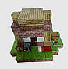 Магнітний конструктор Minecraft Magnetic Cube «Хатина з цегли» 122 кубиков, фото 4