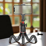 Штатив трипод C03 для телефону та екшен-камери з Bluetooth-пультом, фото 5