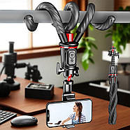 Штатив трипод C03 для телефону та екшен-камери з Bluetooth-пультом, фото 7